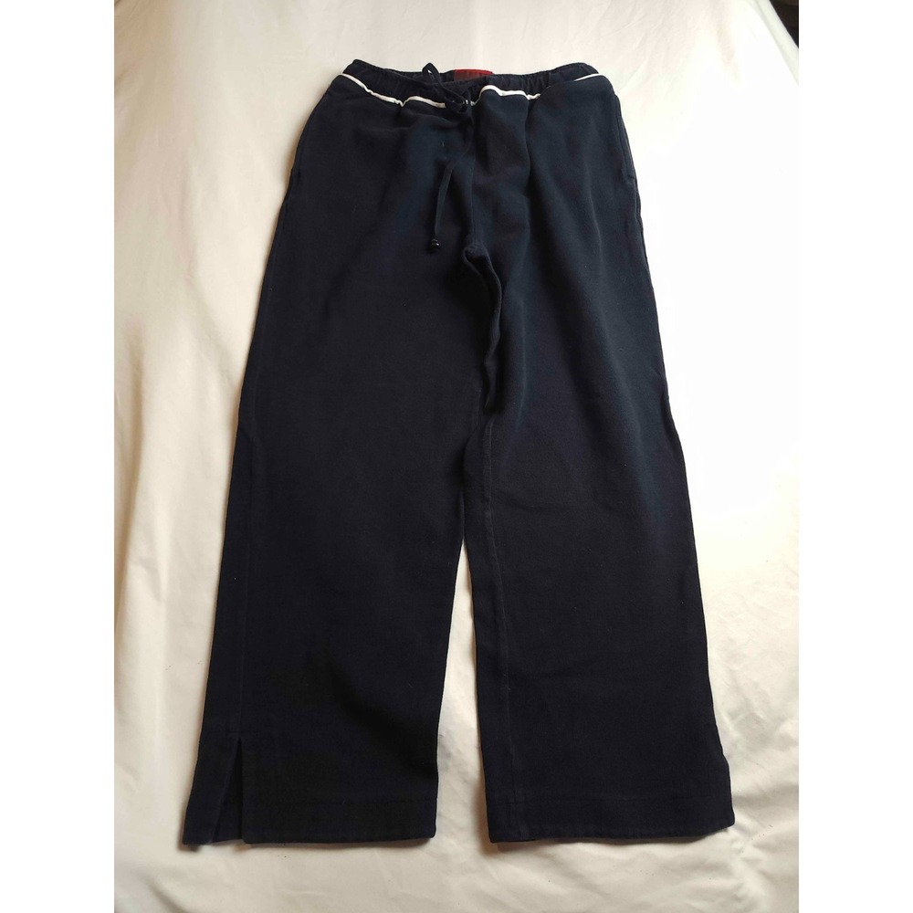 Onque Casuals Ankle Pants Womens Medium Black Knit Athleisure Casual Loungewear
